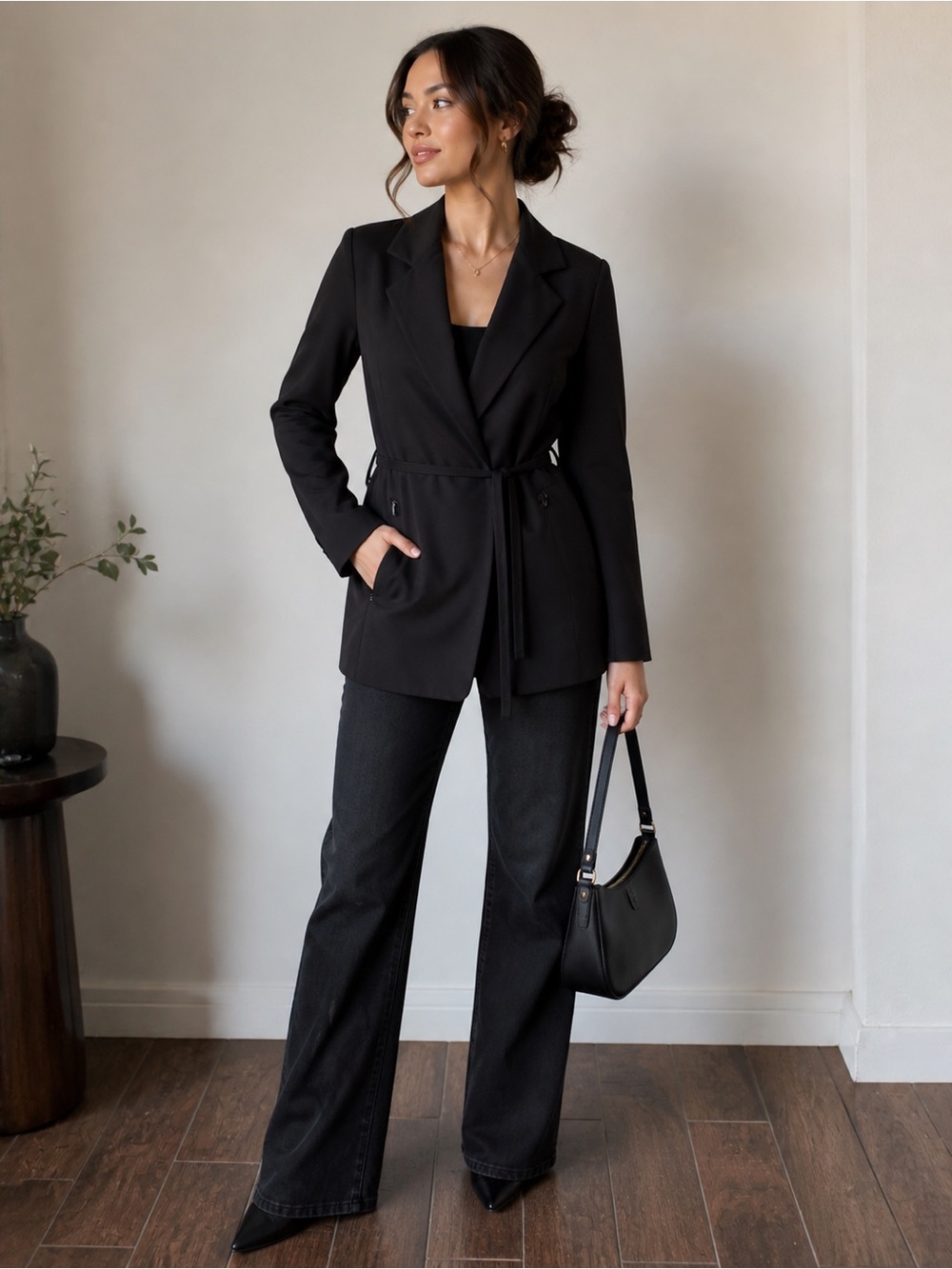 Athleta Black light blazer